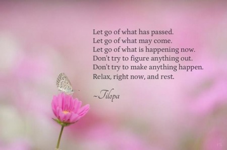 Let go and relax